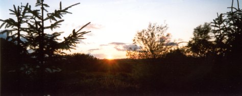Sun setting from Sean's house